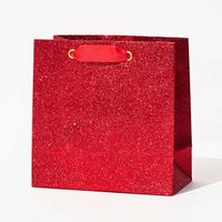 Red Glitter Medium Gift Bag