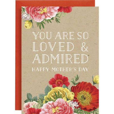 Loved and Admired Mother's Day Card