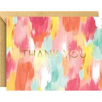 Brushstroke Foil Thank You Card Set