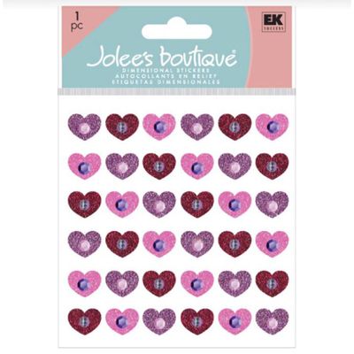 Paper Source Felt Heart Stickers