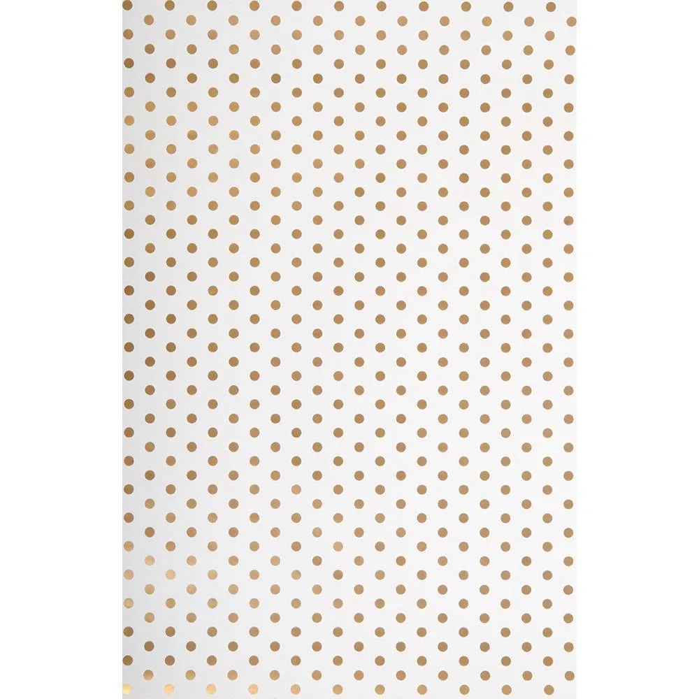 Gold Foil Dots Flat Wrap