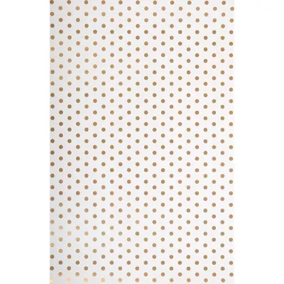 Gold Foil Dots Flat Wrap