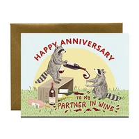 Partner in Wine Anniversary Card