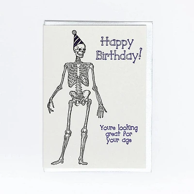 Skeleton Birthday Card