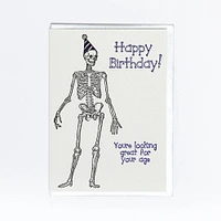 Skeleton Birthday Card