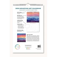 2025 Mountain Watercolor Art Wall Calendar