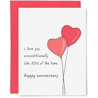 Love Unconditionally Anniversary Card