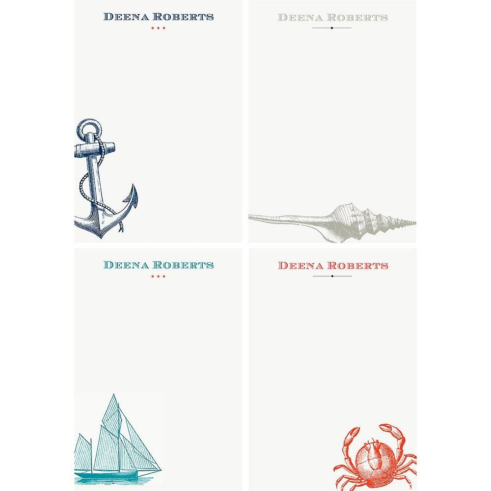 Nautical Personalized Note Pads