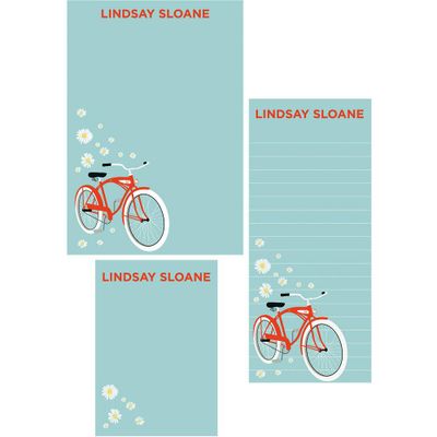 Bikes Mixed Personalized Note Pads