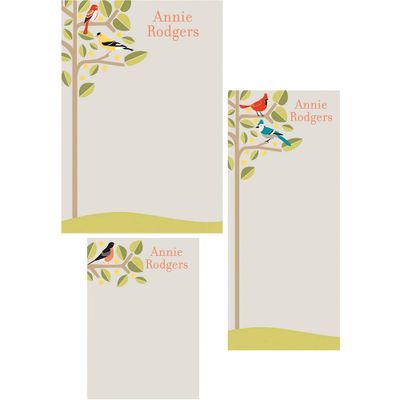 Birds Mixed Personalized Note Pads