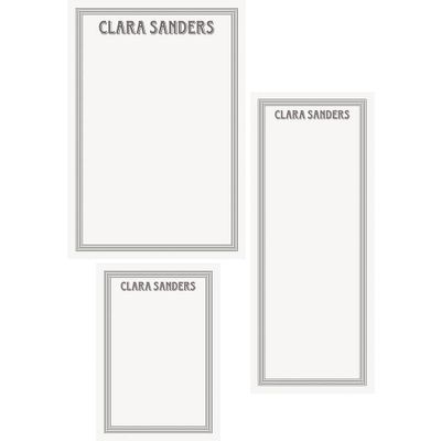 Frame Lines Mixed Personalized Note Pads