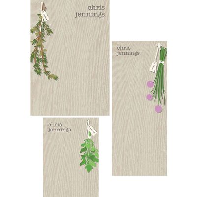 Herbs Mixed Personalized Note Pads