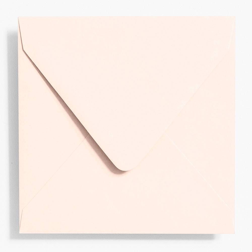 5.75" Square Luxe Blush Envelopes