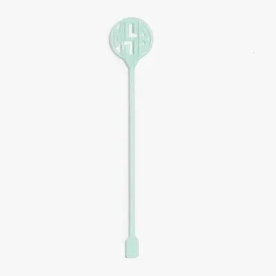 Frosted Green Laser Cut Monogram Stirrers