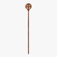 Brown Tortoise Laser Cut Monogram Skewers