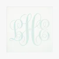 Clear Engraved Monogram Coasters