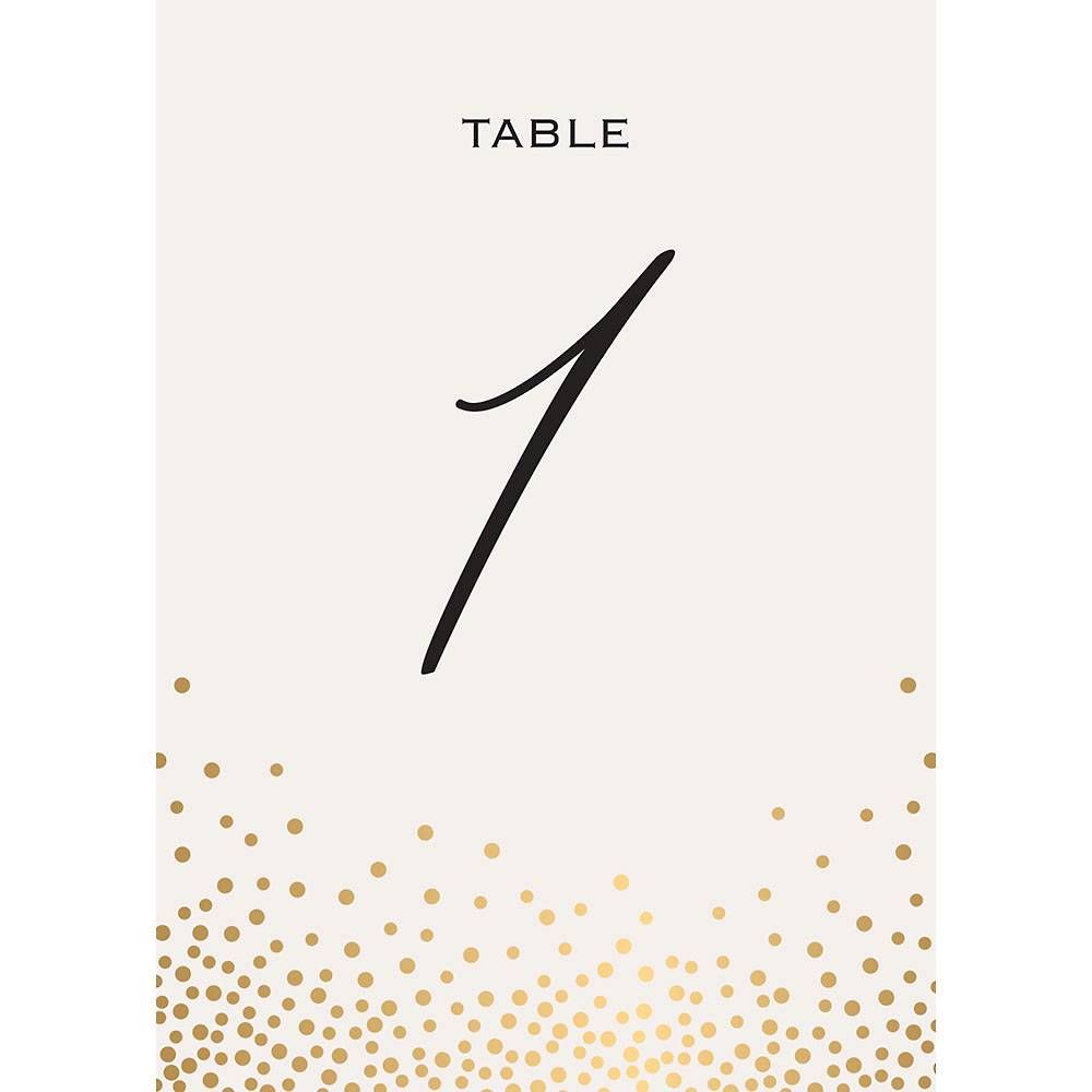 Champagne Table Numbers