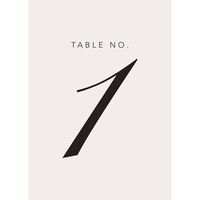 Simple Table Numbers