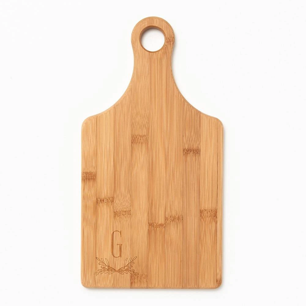 Oval Crest Monogram Paddle Cutting Board