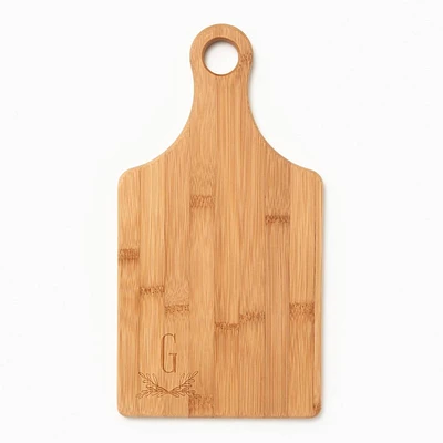 Oval Crest Monogram Paddle Cutting Board