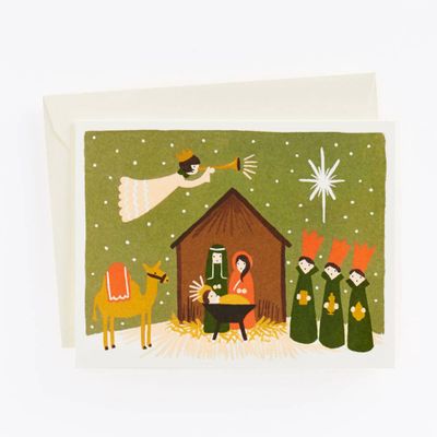 Nativity Scene Card