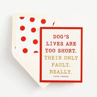 Their Only Fault Sympathy Card