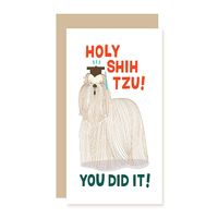 Holy Shihtzu Graduation Card