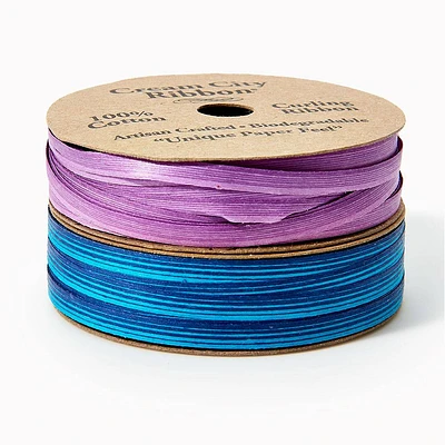 Skinny Cotton Blue/Purple Ombre Ribbon