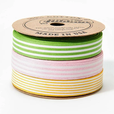 Pastel Stripe Cotton Ribbon Collection