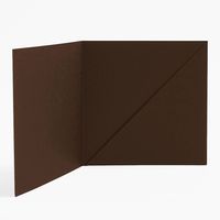 5.5" Square Chocolate Diagonal Folders