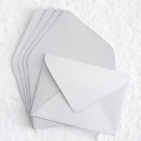 A7 Silver Glitter Envelopes