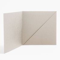 5.5" Square Shimmer Silver Diagonal Folders