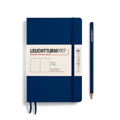 Leuchtturm1917 Navy Softcover Paperback Plain Journal