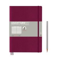 Leuchtturm Port Red Ruled Page Softcover Composition Notebook