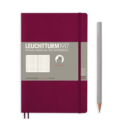 Leuchtturm Port Red Dotted Page Softcover Paperback Notebook