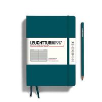 Leuchtturm Pacific Green Ruled Page Hardcover Medium Notebook