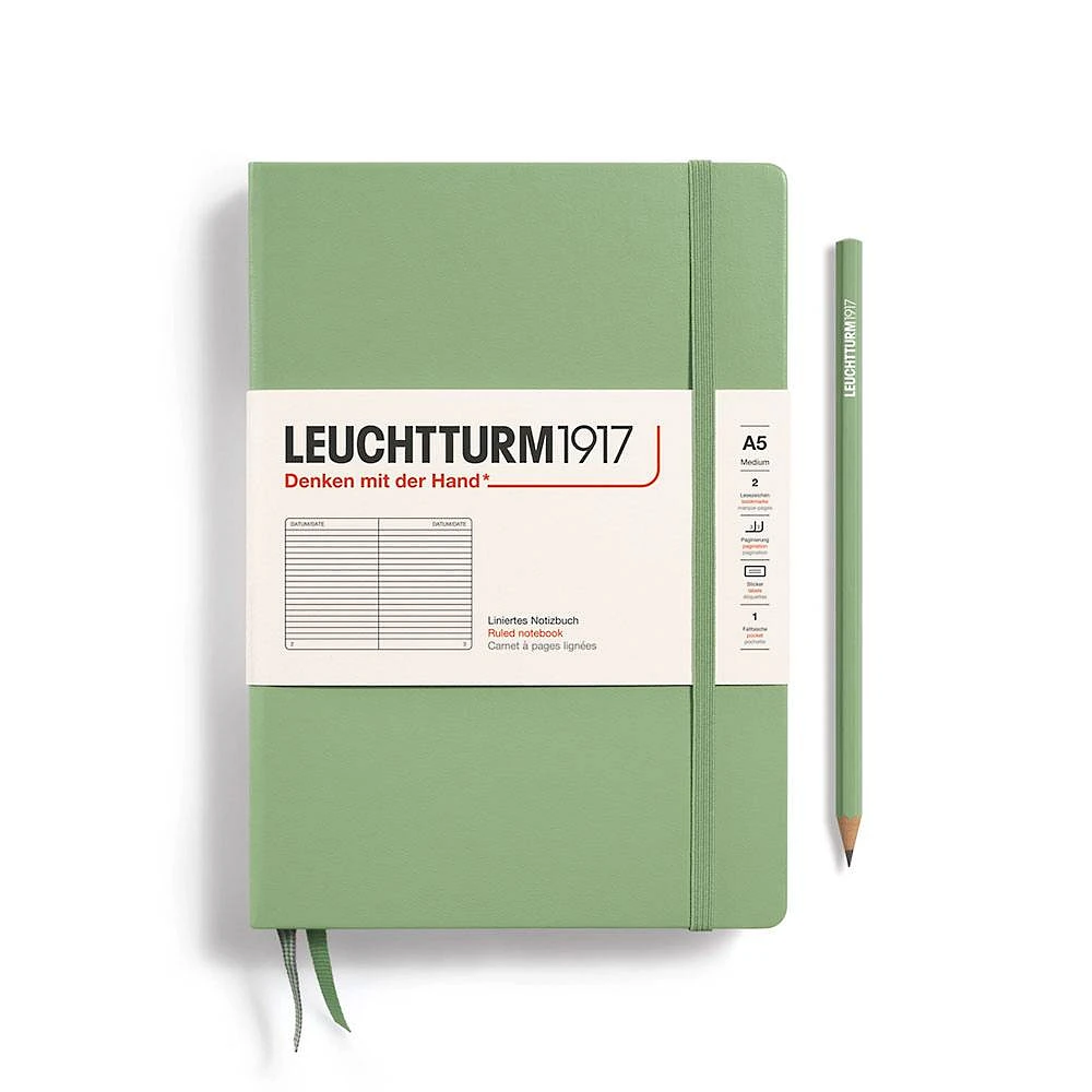 Leuchtturm1917 Sage Medium Ruled Journal