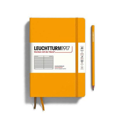 Leuchtturm Rising Sun Ruled Page Hardcover Medium Notebook