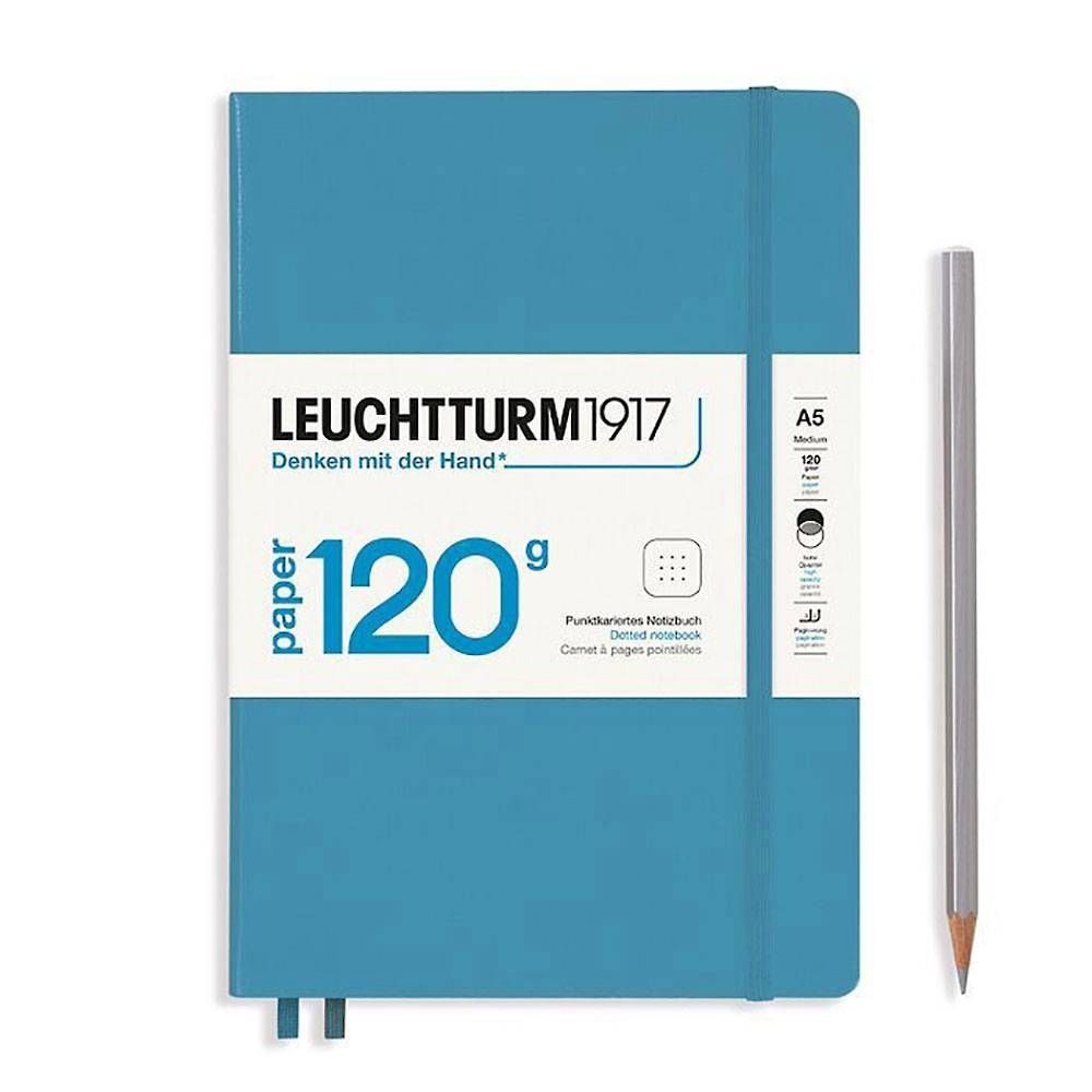 Leuchtturm Nordic Blue Dotted Page Hardcover Edition 120 Medium Notebook