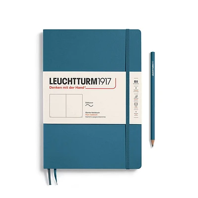 Leuchtturm1917 Stone Blue Softcover Composition Plain Journal