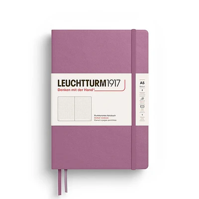 Leuchtturm Dusty Rose Dotted Page Hardcover Medium Notebook