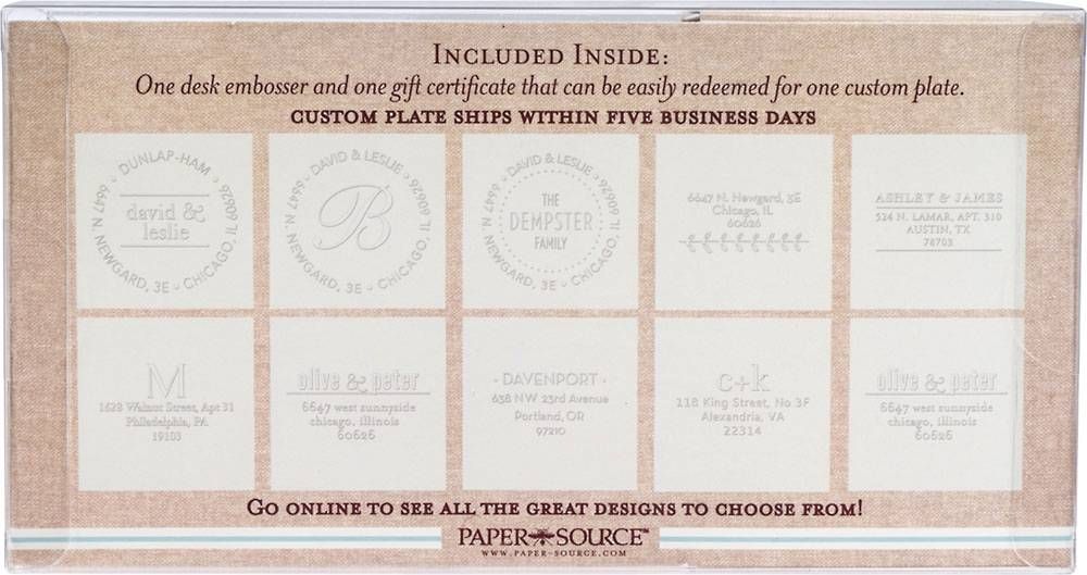 Custom Embosser Gift Set