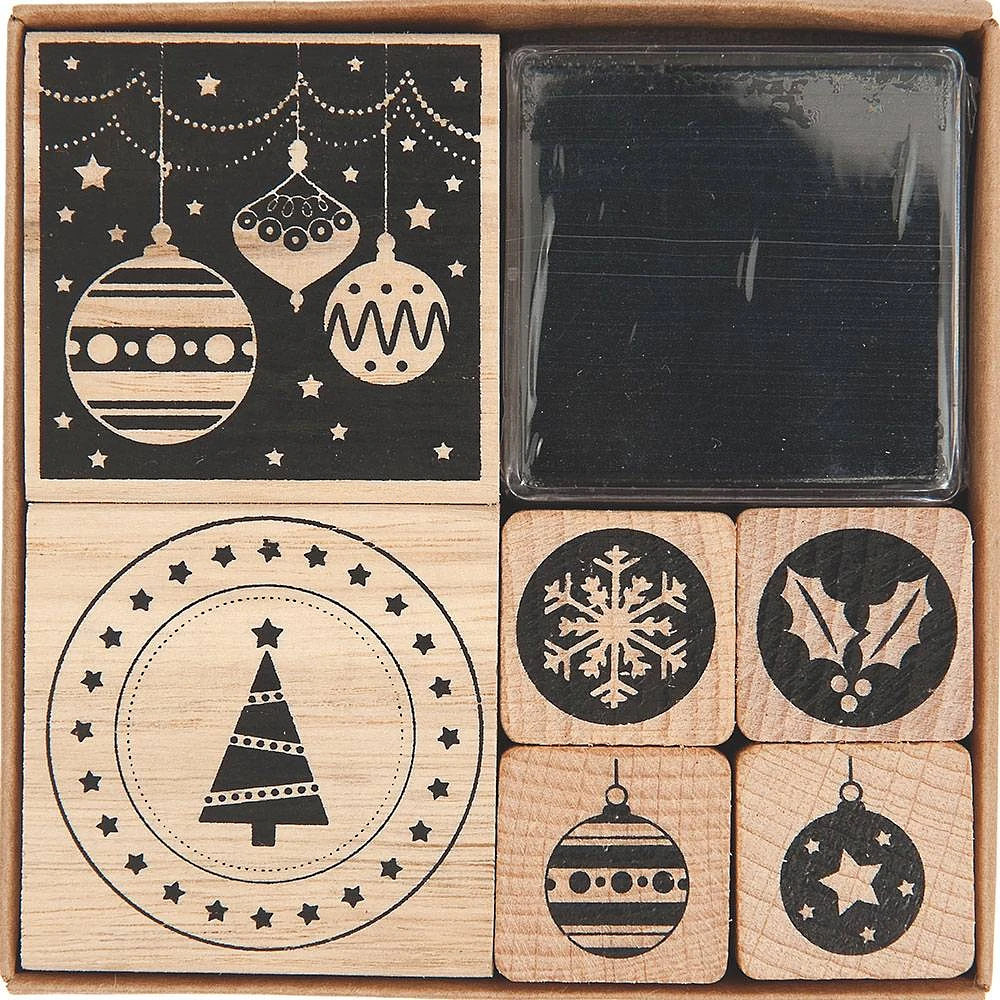 Modern Christmas Stamp Set