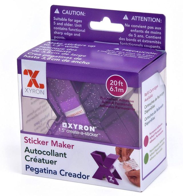 Xyron Create-A-Sticker Refill, 5 x 20', Permanent Adhesive, CREATE-A-STICKER