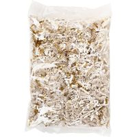 White & Gold Shredded Paper