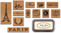 Paris Rubber Stamp Set