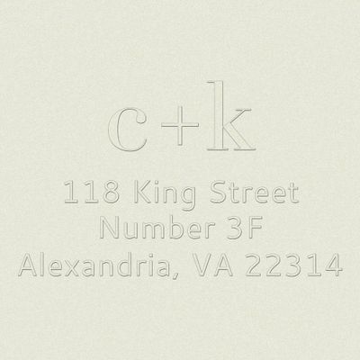 Lowercase Initials Return Address Embosser