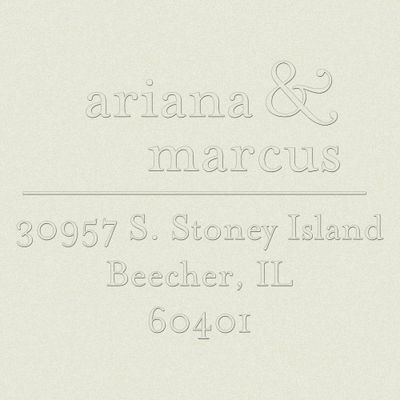 Ampersand Return Address Embosser