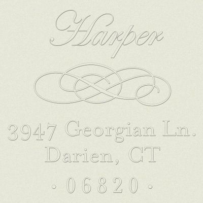 Pearl Border Return Address Embosser