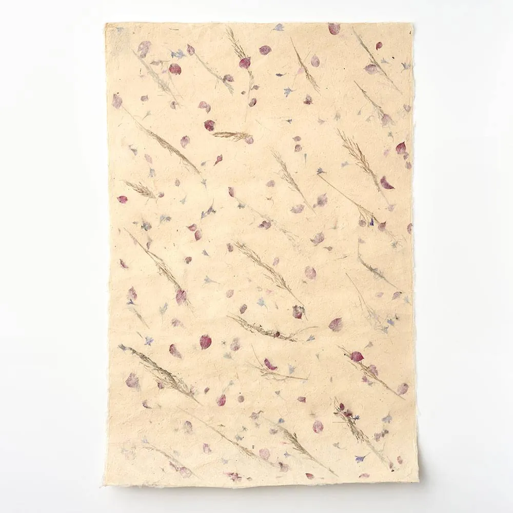 Pressed Mixed Floral Handmade Paper